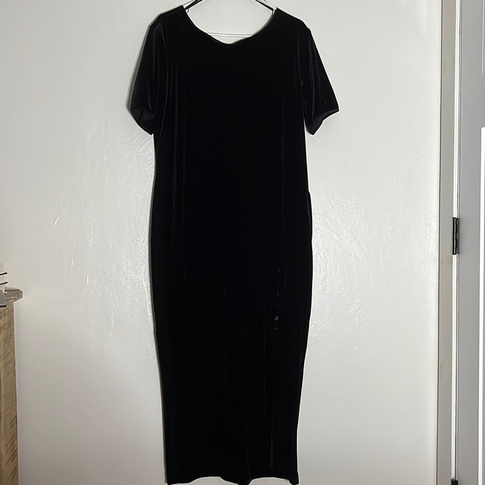 Velvet black dress